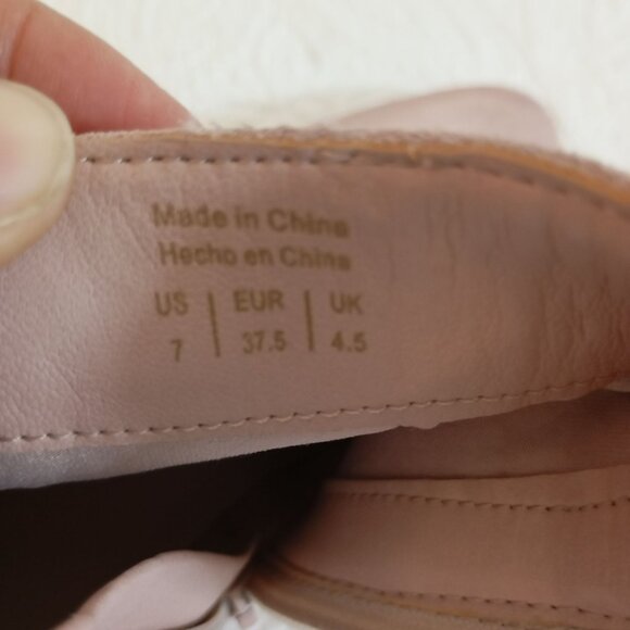 Aldo Womens Ankle Boots Size 7 Pink Suede Block Heel - Picture 4 of 9